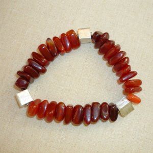 ombre 925 sterling carnelian bracelet